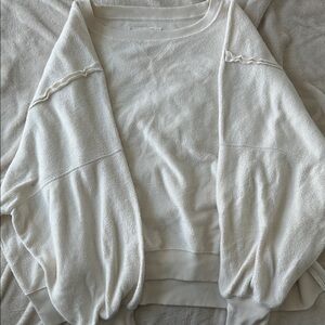 American Eagle Outfitters Cream Women's Sweater